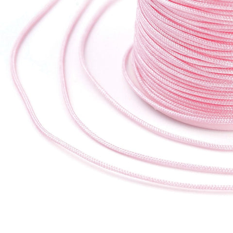 PINK Nylon Thread Cord, Braided Cord, 0.8mm Nylon Thread Cord, Braided Cord, 0.8mm