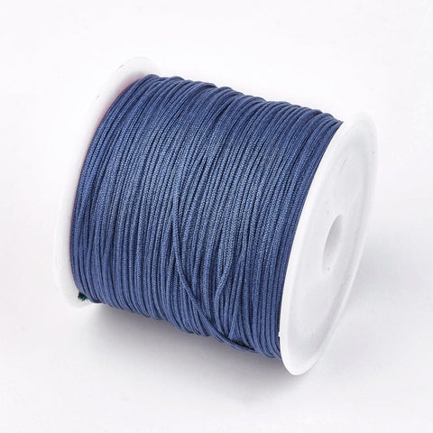 CORNFLOWER BLUE Nylon woven Thread, 0.8mm (45m/roll) Nylon woven Thread, 0.8mm (45m/roll)
