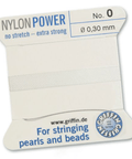 NYLONPOWER 2M 1 NEEDLE WHITE 0,30MM (2 MTRS) NYLONPOWER 2M 1 NEEDLE WHITE 0,30MM (2 MTRS)