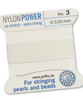 NylonPower 2m 1 Needle White 0.50mm (2 mtrs) NylonPower 2m 1 Needle White 0.50mm (2 mtrs)