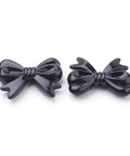 Opaque Acrylic Beads, Bowknot, Black Size: about 36mm long, 46mm wide Opaque Acrylic Beads, Bowknot, Black Size: about 36mm long, 46mm wide
