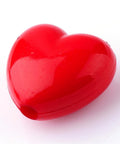 Opaque Acrylic Beads, Heart, Red Size: about 12mm long, 14.5mm wide (30 PCS) Opaque Acrylic Beads, Heart, Red Size: about 12mm long, 14.5mm wide, 5.5mm thick, hole: 1.5mm