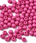 CAMELIA Opaque Acrylic Beads, Round, 4mm Opaque Acrylic Beads, Round, 4mm