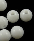 WHITE Opaque Acrylic Beads, Round, 4mm Opaque Acrylic Beads, Round, 4mm