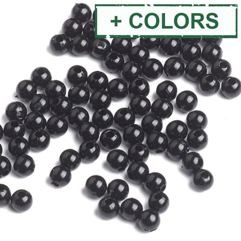 Opaque Acrylic Beads, Round, 4mm Opaque Acrylic Beads, Round, 4mm