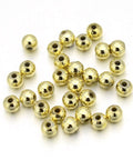 GOLDEN Opaque Acrylic Beads, Round, 4mm Opaque Acrylic Beads, Round, 4mm