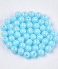 LIGHT.BLUE Opaque Acrylic Beads, Round, 6mm Opaque Acrylic Beads, Round, 6mm