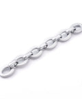 SILVER (CA7851-02) Opaque Spray Painted Acrylic Linking Cable Chains (1 MTR) Opaque Spray Painted Acrylic Linking Cable Chains (1 MTR)