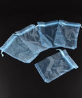 SKYBLUE Organza Bags, Rectangle, 10X15cm long Organza Bags for Gifts, Weddings, Birthdays, Christenings. Rectangle, White about 10cm wide, 15cm long