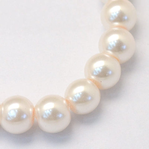 Painted Pearlized Glass Pearl Beads, 14mm Painted Pearlized Glass Pearl Beads, 14mm