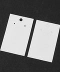 Paper Earring Display Card or Pendants and Earrings, White S80x50mm Paper Earring Display Card or Pendants and Earrings, White S80x50mm