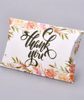 WHITE/THANKYOU Paper Pillow Boxes, 7.6x12.5cm Paper Pillow Boxes, 7.6x12.5cm