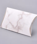 WHITE MARBLE Paper Pillow Boxes, 7.6x12.5cm Paper Pillow Boxes, 7.6x12.5cm