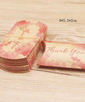 BROWN/THANK YOU (BX6635-11A) (BX6635X) Paper Pillow Gift Boxes, 5.5X9.9cm  (5 PCS) (BX6635X) Paper Pillow Gift Boxes, 5.5X9.9cm  (5 PCS)