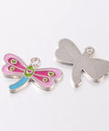 (PE4563) Alloy Enamel Pendants, Dragonfly (3 PCS) ​​Alloy Enamel Pendants, Dragonfly