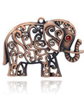 (PE5604) Elephant Necklace Charms, Red Copper 65mm wide, (PE5604) Elephant Necklace Charms, Red Copper 65mm wide,