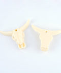 (PE5815) Synthetic Coral Pendants, Cattle Head Skull Size: about 36mm long, 46.5mm wide Synthetic Coral Pendants, Cattle Head Skull Size: about 36mm long, 46.5mm wide, 11mm thick, hole: 2.5mm.