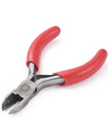 (PL6698) Carbon Steel Jewelry Pliers, 3" Side Cutting Pliers, Side Cutter Carbon Steel Jewelry Pliers, 3" Side Cutting Pliers, Side Cutter, Polishing, Red Size: about 7.5~80mm long.
