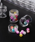 Plastic Beads containers with 30 grids. 13.5cm wide,16cm long Plastic Beads containers with 30 grids. Size:13.5cm wide,16cm long,3.5cm high,bottle: 26x29mm; 30pcs/box, the grid:2.6cm in diamemer,2.9cm high