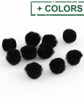 (PM2083X) Pom Pom Yarn Pom Pom Balls, HotPink Size: about 10mm (100 PCS) DIY Doll Craft Pom Pom Yarn Pom Pom Balls, HotPink Size: about 10mm in diameter