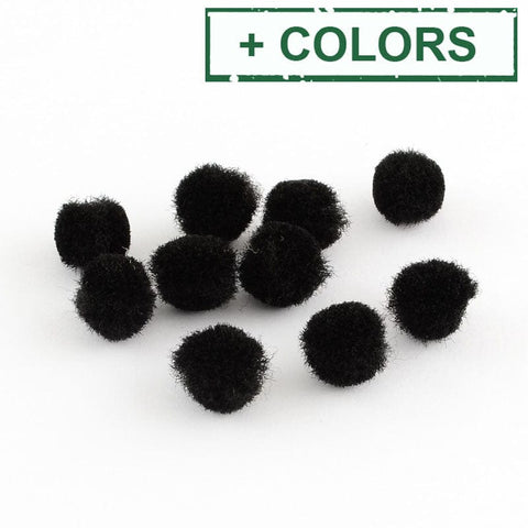 (PM2083X) Pom Pom Yarn Pom Pom Balls, HotPink Size: about 10mm (100 PCS) DIY Doll Craft Pom Pom Yarn Pom Pom Balls, HotPink Size: about 10mm in diameter