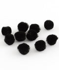 BLACK (PM2083C) (PM2083X) Pom Pom Yarn Pom Pom Balls, HotPink Size: about 10mm (100 PCS) DIY Doll Craft Pom Pom Yarn Pom Pom Balls, HotPink Size: about 10mm in diameter