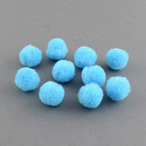 CYAN (PM2083X) Pom Pom Yarn Pom Pom Balls, HotPink Size: about 10mm (100 PCS) DIY Doll Craft Pom Pom Yarn Pom Pom Balls, HotPink Size: about 10mm in diameter