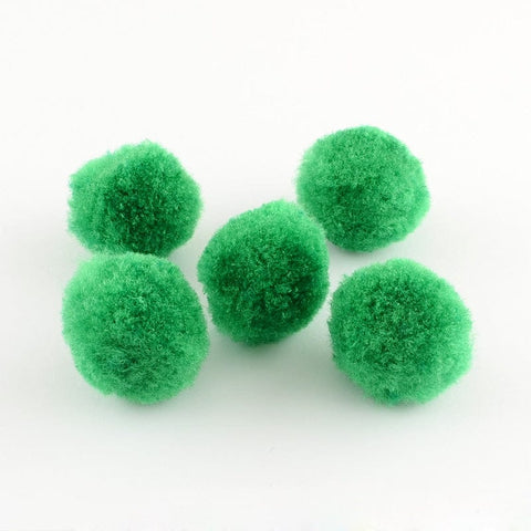 GREEN (PM2083X) Pom Pom Yarn Pom Pom Balls, HotPink Size: about 10mm (100 PCS) DIY Doll Craft Pom Pom Yarn Pom Pom Balls, HotPink Size: about 10mm in diameter