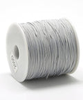 LIGHT GREY Polyester Beading and Macrame Cords, 0.8mm Polyester Beading and Macrame Cords, 0.8mm