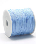 LIGHT SKY BLUE Polyester Beading and Macrame Cords, 0.8mm Polyester Beading and Macrame Cords, 0.8mm