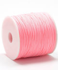 PINK Polyester Beading and Macrame Cords, 0.8mm Polyester Beading and Macrame Cords, 0.8mm