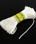 WHITE (PC4442-23) Polyester Cord, 2mm ​​Polyester Cords,  Size: about 2mm wide