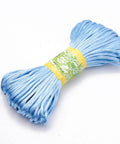 LT BLUE (PC4442D) Polyester Cord, 2mm ​​Polyester Cords,  Size: about 2mm wide