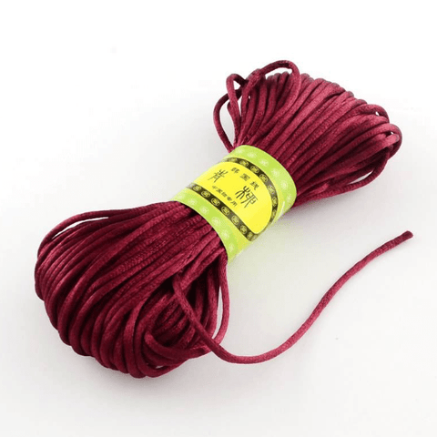 ROSY BROWN (PC4442F) Polyester Cord, 2mm ​​Polyester Cords,  Size: about 2mm wide