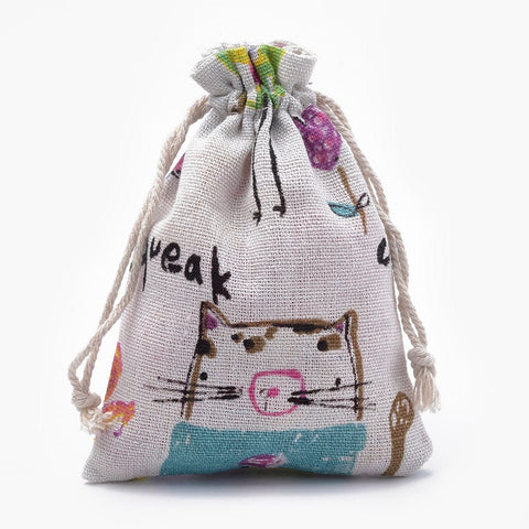 Polyester Cotton Pouches Drawstring Bags,14x10cm Polyester Cotton Pouches Drawstring Bags,14x10cm