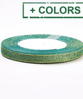 Polyester Organza Ribbon, Glitter Metallic,10mm Polyester Organza Ribbon, Glitter Metallic,10mm