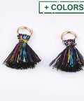Polyester Tassel Pendants, with Metallic Cord, 10~15mm Polyester Tassel Pendants, with Metallic Cord, 10~15mm