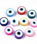 MIXED Polymer Clay Beads, Evil Eye Polymer Clay Beads, Evil Eye