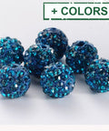 Polymer Clay Rhinestone Beads 10mm Polymer Clay Rhinestone Beads