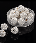 CRYSTAL Polymer Clay Rhinestone Beads 10mm Polymer Clay Rhinestone Beads