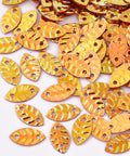 (PP7021A) Plastic Paillette Links, Sequins Beads, Leaf, Chocolate 8.5mm (20 GMS) (PP7021A) Plastic Paillette Links, Sequins Beads, Leaf, Chocolate 8.5mm (20 GMS)