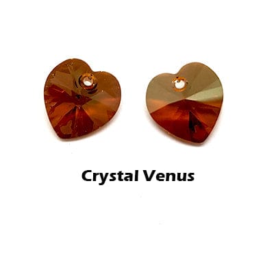 CRYSTAL VEN (PZ-1H-14-CVEN) PRECIOSA Heart Pendants MC heart MXM 1H 14 crystal  Size : 14.18mm