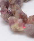 Raw Rough Natural Tourmaline Bead Strand Nuggets, 15~20mm long Raw Rough Natural Tourmaline Bead Strands, Nuggets Size: about 14~18mm wide, 15~20mm long, 10~14mm thick, hole: 1mm; about 25pcs/strand, 14.9"(38cm).