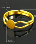 (RB3082B) Finger ring setting (4 PCS) (RB3082B) Finger ring setting (4 PCS)