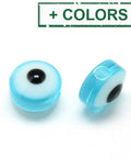 Resin Beads, Flat Round, Evil Eye,10~11mm Resin Beads, Flat Round, Evil Eye, DarkBlue Size: about 10~11mm in diameter, 5~7mm thick, hole: 2mm.