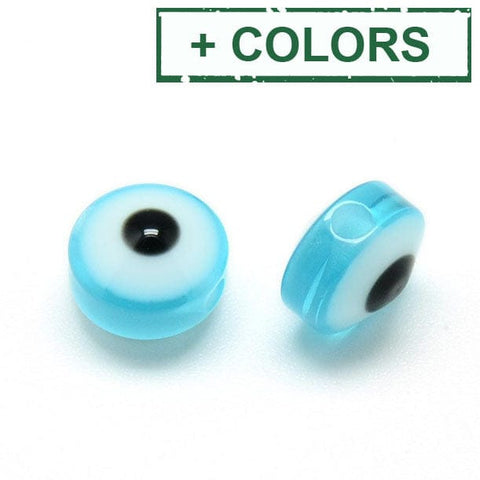 Resin Beads, Flat Round, Evil Eye,10~11mm Resin Beads, Flat Round, Evil Eye, DarkBlue Size: about 10~11mm in diameter, 5~7mm thick, hole: 2mm.