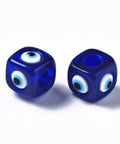Resin Cube, Large Hole Beads, Dark Blue 14x14x11mm, hole: 6mm. (5 PCS) Resin Cube, Large Hole Beads, Dark Blue 14x14x11mm, hole: 6mm. (5 PCS)