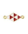 Rhombus Shape with Triangle Pattern, 22x10mm Rhombus Shape with Triangle Pattern, 22x10mm