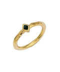 GOLD / DK.GREEN Ring slim with rhombus fix size 15mm (1 PC) Ring slim with rhombus fix size 15mm (1 PC)