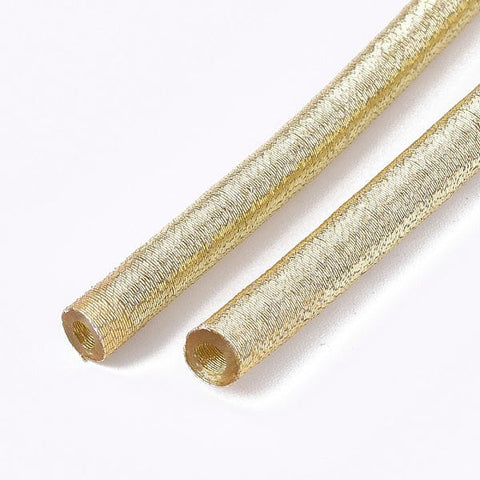 Round Purl Nylon Thread Cord, Metallic Cord, Gold 455mm long, 5mm Round Purl Nylon Thread Cord, Metallic Cord, Gold 455mm long, 5mm